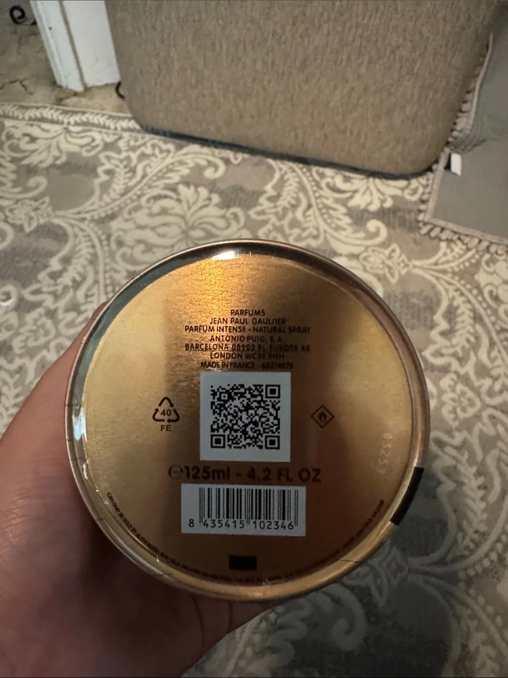 Jean Paul Gaultier Gold Metallic Decorative Canister